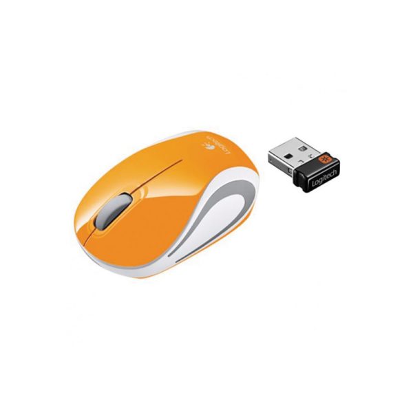 Mini Mouse Sem Fio Logitech M187 Laranja Com Design Ambidestro - Image 3