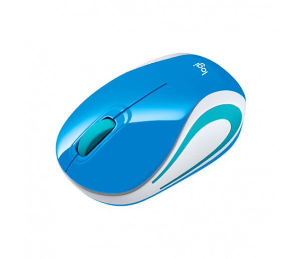 Mini Mouse Sem Fio Logitech M187 AZUL Com Design Ambidestro - Image 5